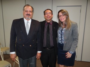 Dr. Washington Torreani; Dr. Luiz Hipólito Valeriano com a esposa Raissa Valeria 